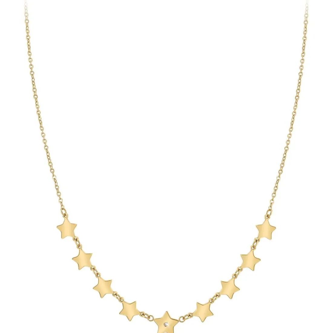 Collier Femme So Charm - BD3116-DORE-DIAMANT - Collier Mode Doré