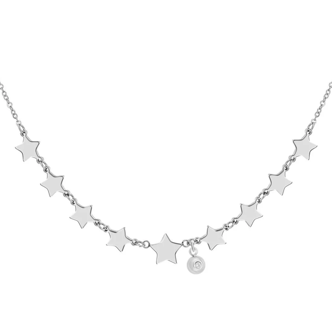 Collier Femme So Charm - BD3116-ARGENT-DIAMANT - Collier Mode Argenté