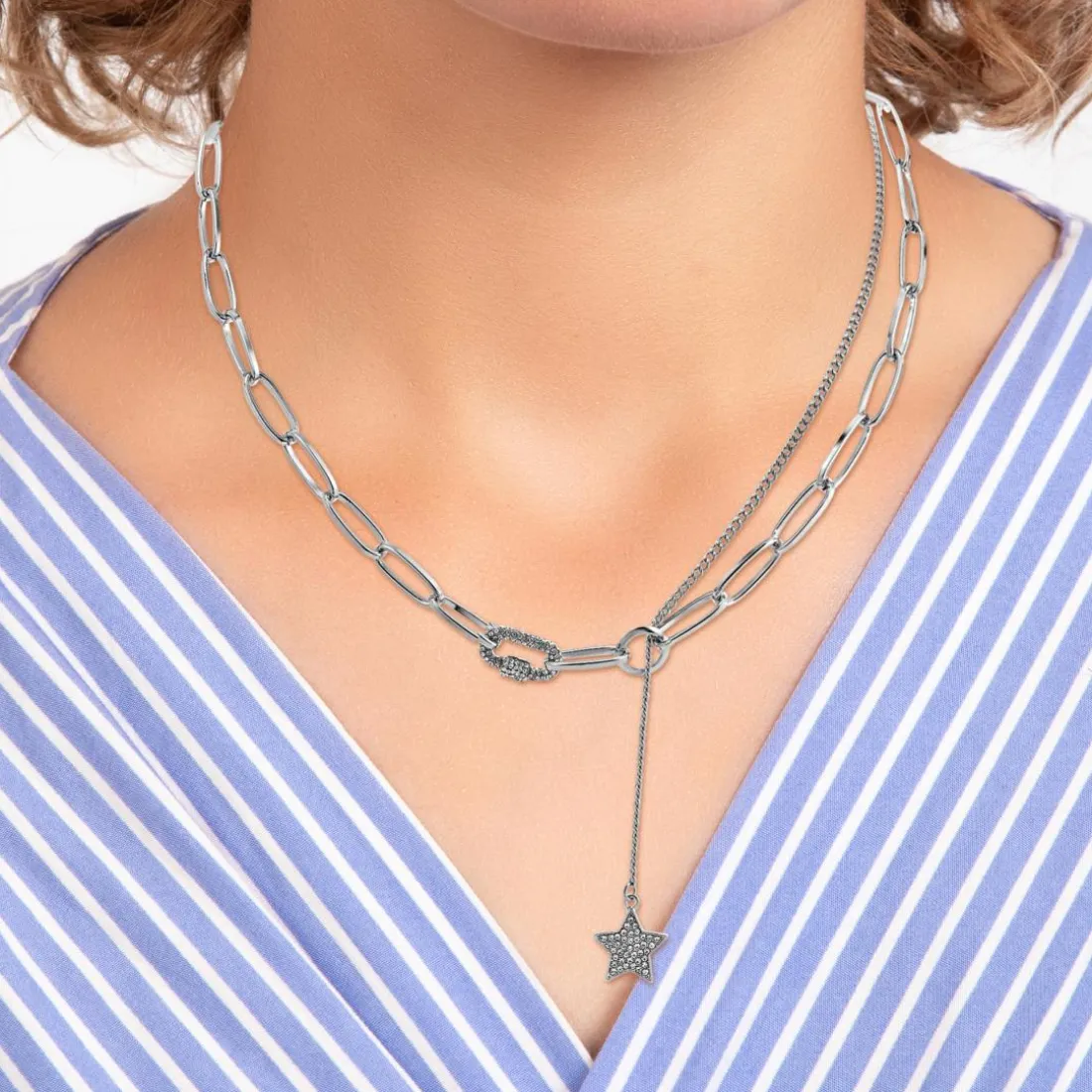 Collier Femme So Charm - B3248-ARGENT - Collier Mode Argenté