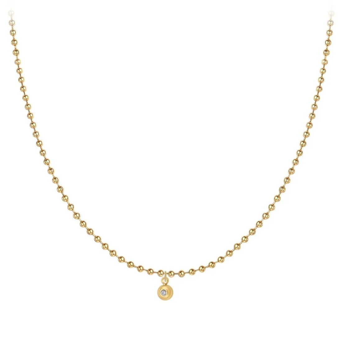 Collier Femme So Charm - BD2385-DORE-DIAMANT - Collier Mode Doré