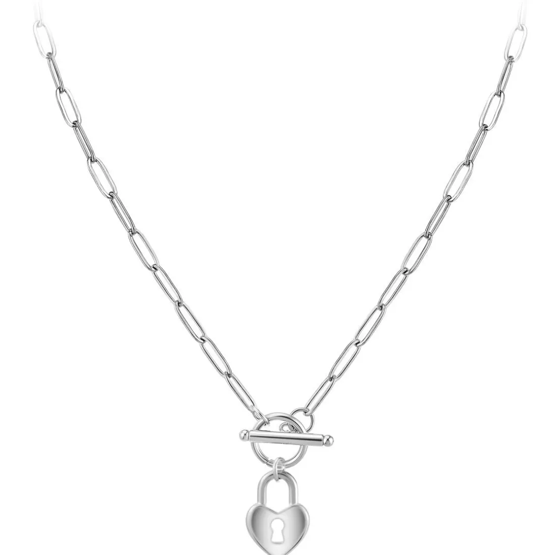 Collier Femme So Charm - B3230-ARGENT - Collier Coeur Argenté