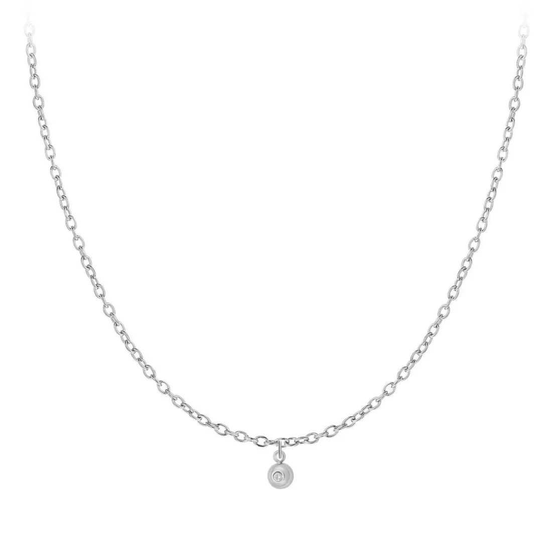 Collier Femme So Charm - BD2382-ARGENT-DIAMANT - Collier Mode Argenté