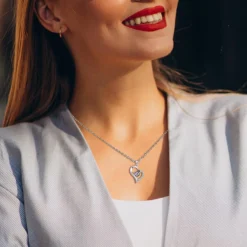Collier Femme So Charm - B4232-ARGENT - Collier Coeur Argenté