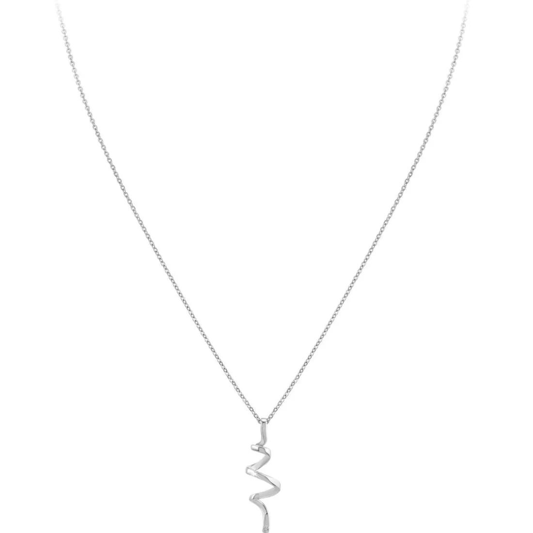 Collier Femme So Charm - BD1549-COLLIER-ARGENT-DIAMANT-BLANC - Collier Mode Argenté