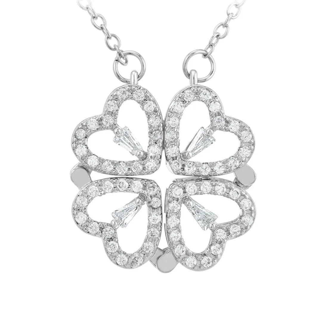 Collier Femme So Charm - B3133-ARGENT - Collier Trèfle Argenté