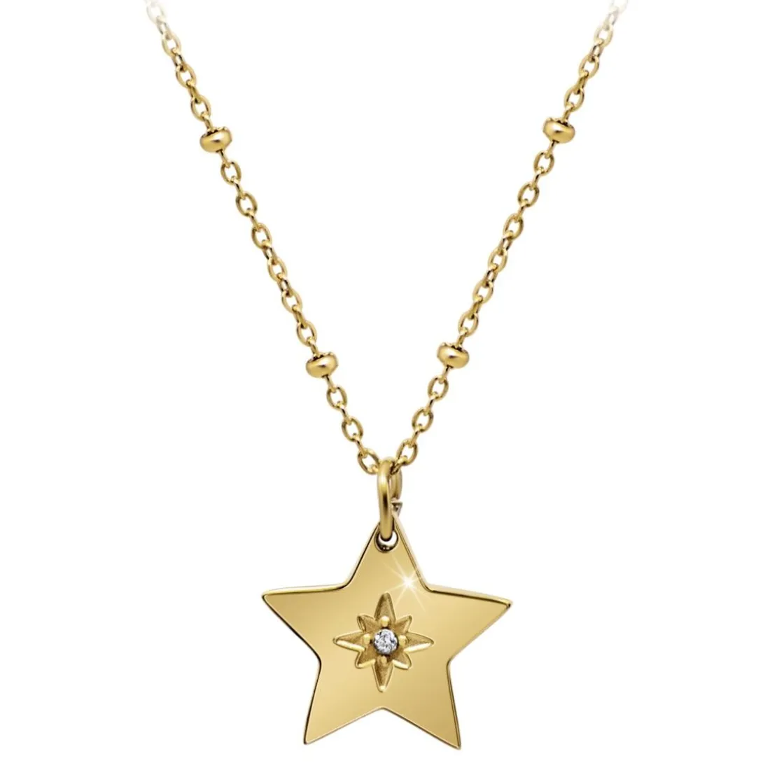 Collier Femme So Charm - BD4098-DORE - Collier Étoile Doré