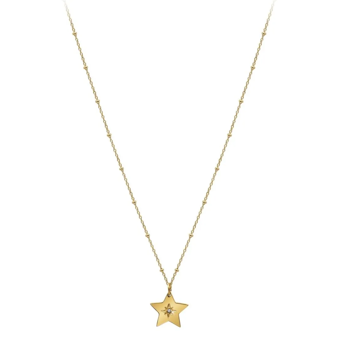 Collier Femme So Charm - BD4098-DORE - Collier Étoile Doré