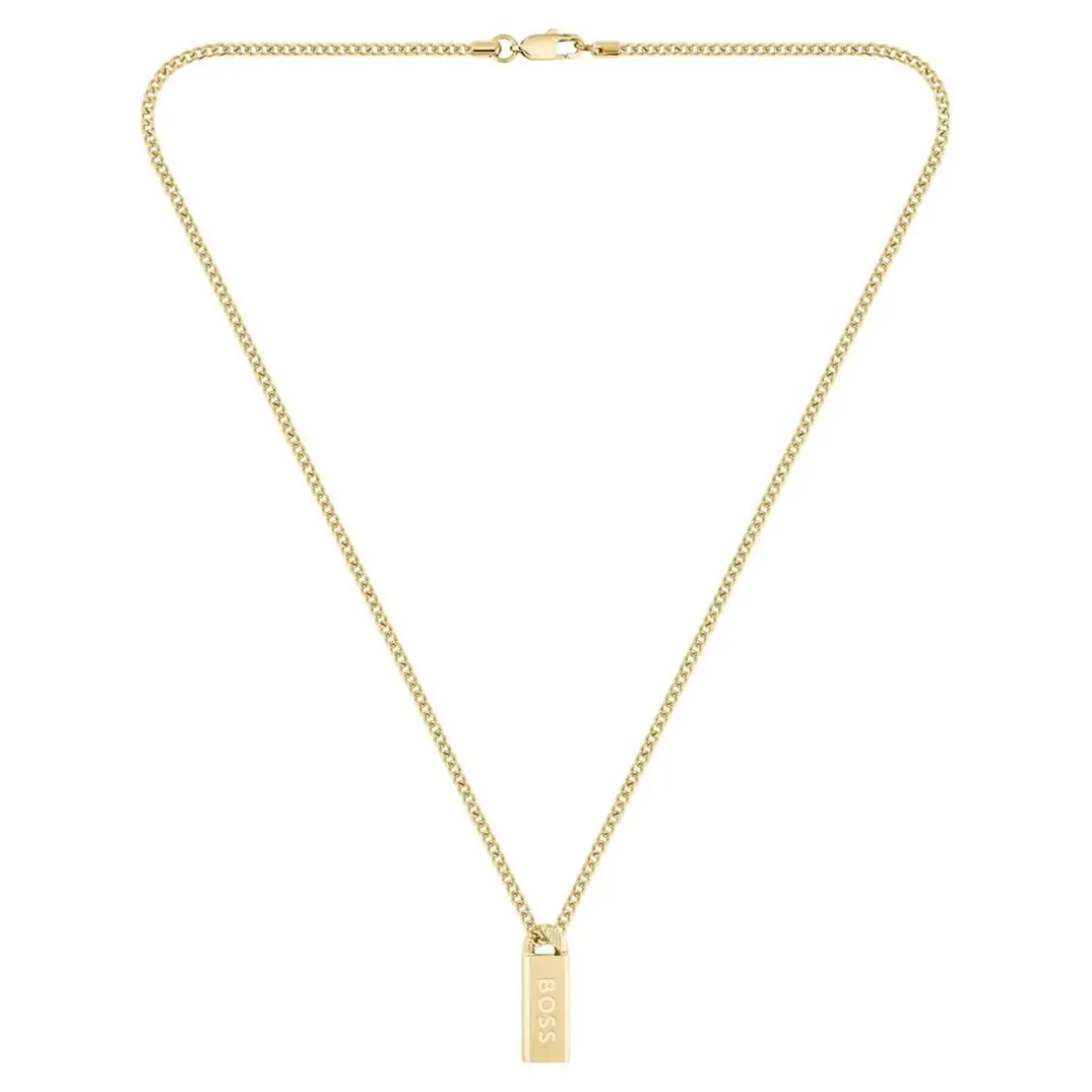 Collier Homme Boss Bijoux Kassy Emblem - 1580678 Acier Doré