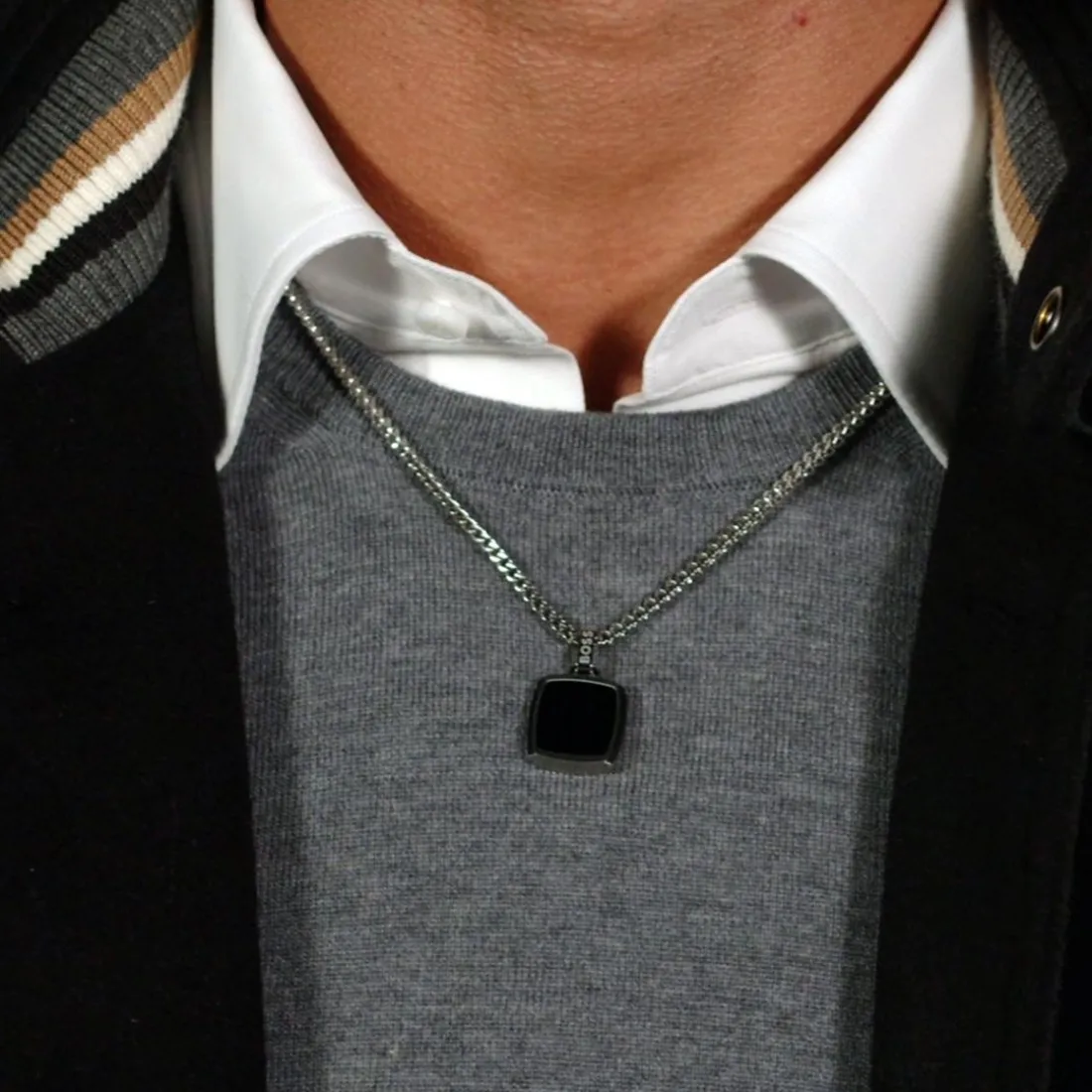 Collier Homme Boss Bijoux Odell - 1580648 Acier Argent