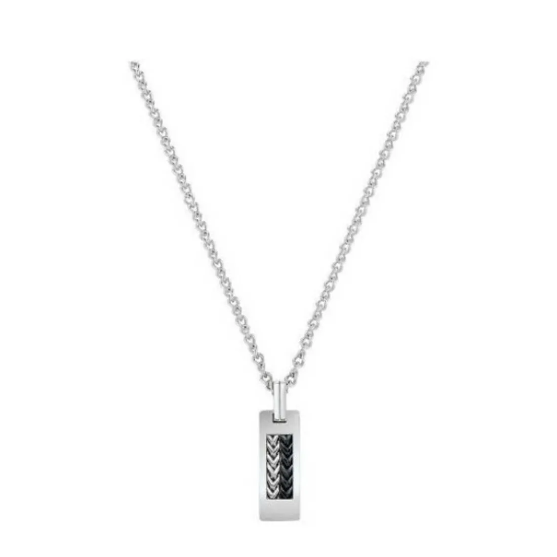Collier Homme Jourdan JH160011N - AUSTRALIS - Acier Argent