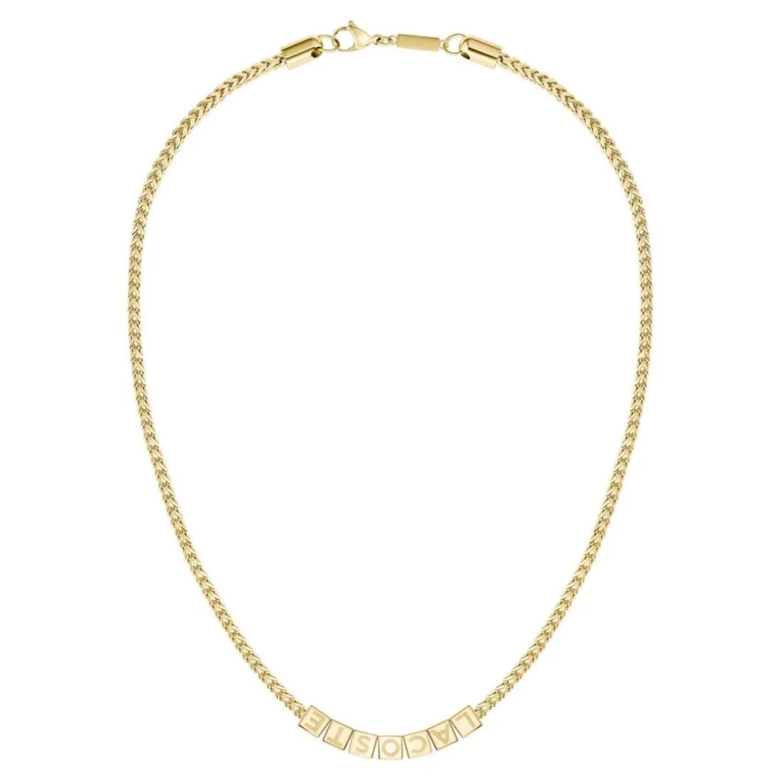 Collier Homme Lacoste Script - 2040524 Acier Doré
