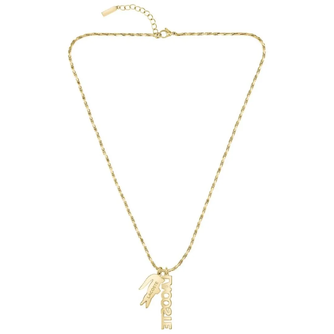 Collier Homme Lacoste Umpire - 2040488 Acier Doré, Vert