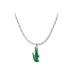 Collier HommeLacoste Arthor - 2040228 Acier Vert