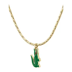 Collier HommeLacoste Arthor - 2040229 Acier Doré, Vert