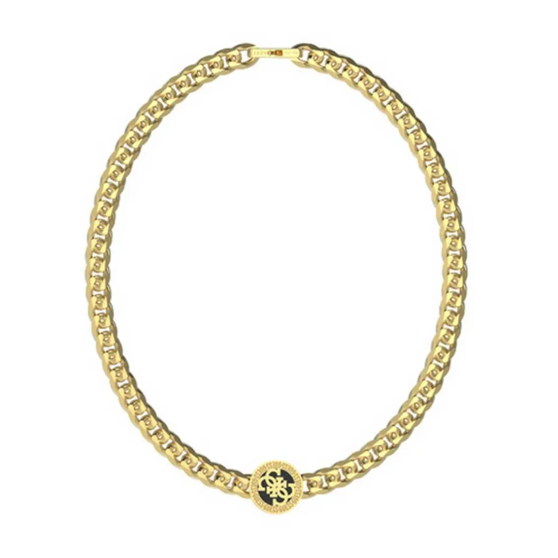 Collier JUMN02112JWYGBK Guess Bijoux 4G ICON