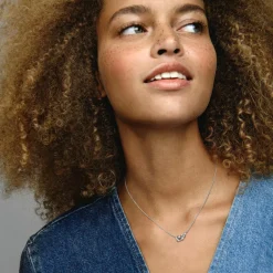 Collier Étoile et Lune Scintillantes en Argent 925/1000 - Pandora Moments