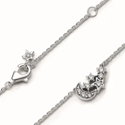 Collier Étoile et Lune Scintillantes en Argent 925/1000 - Pandora Moments