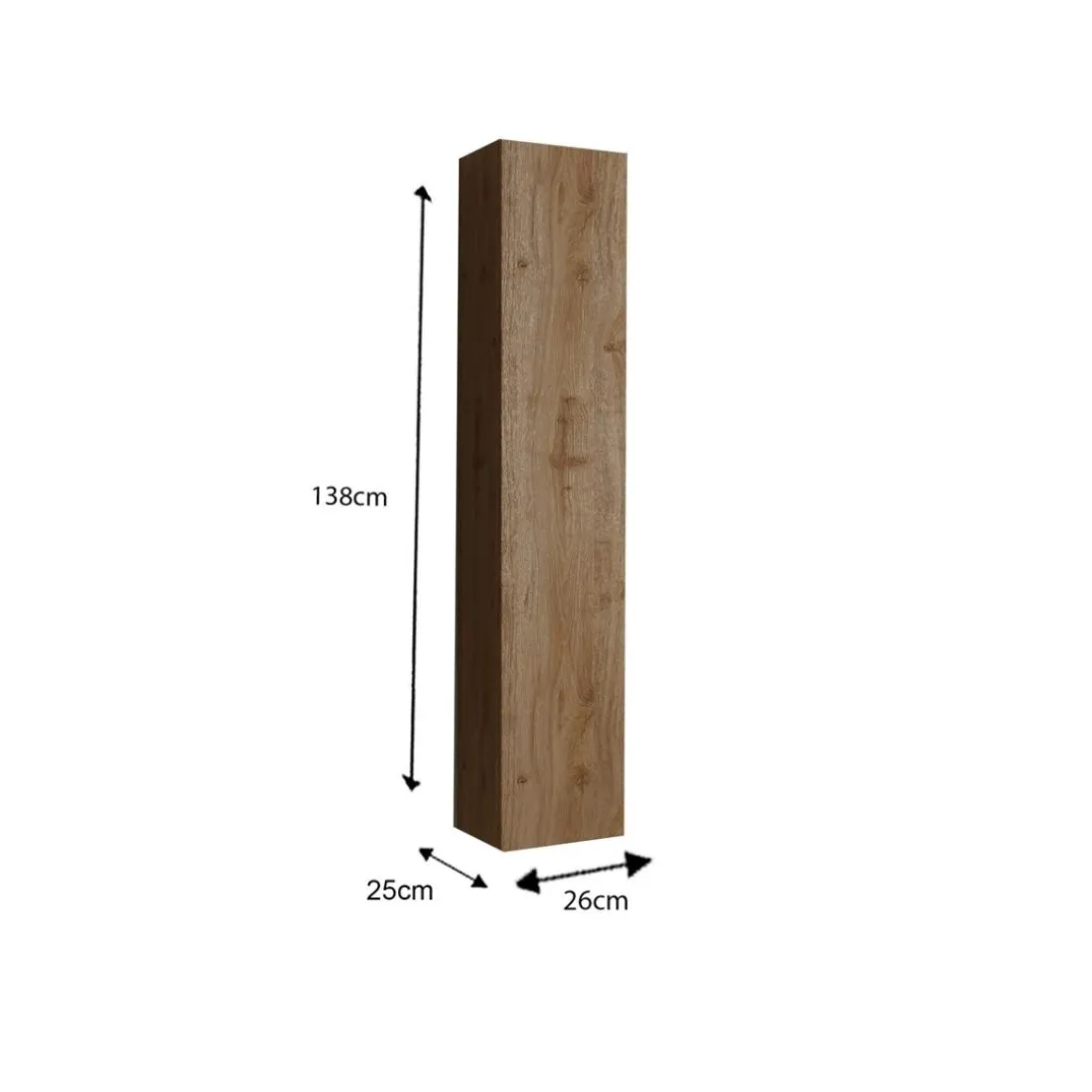 Colonne 1 Porte à poser Ancona Système Push Pull 138 cm