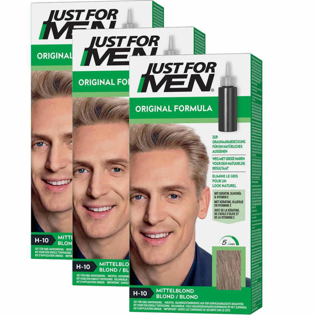 COLORATIONS CHEVEUX Blond - PACK 3-Just For Men