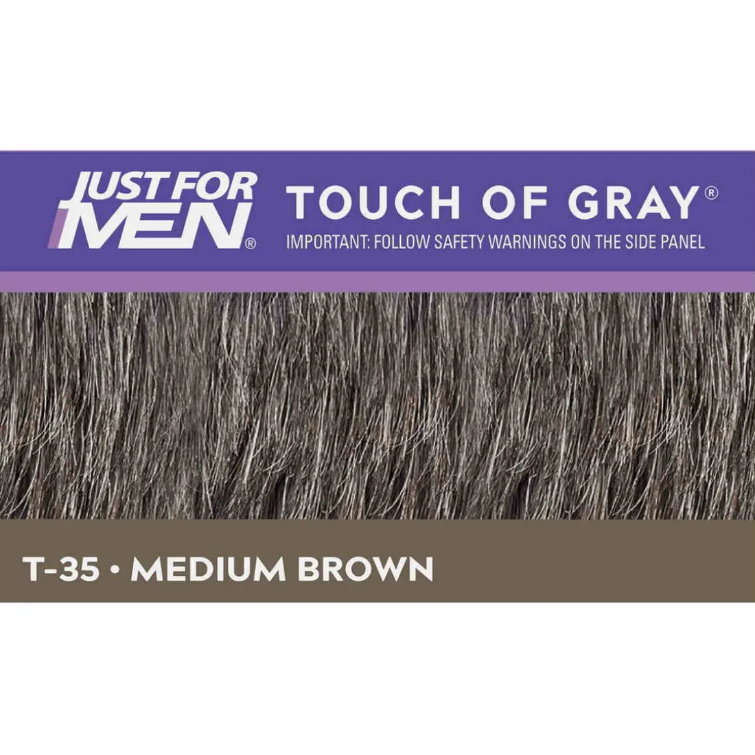 COLORATIONS CHEVEUX Gris Châtain - PACK 3-Just For Men