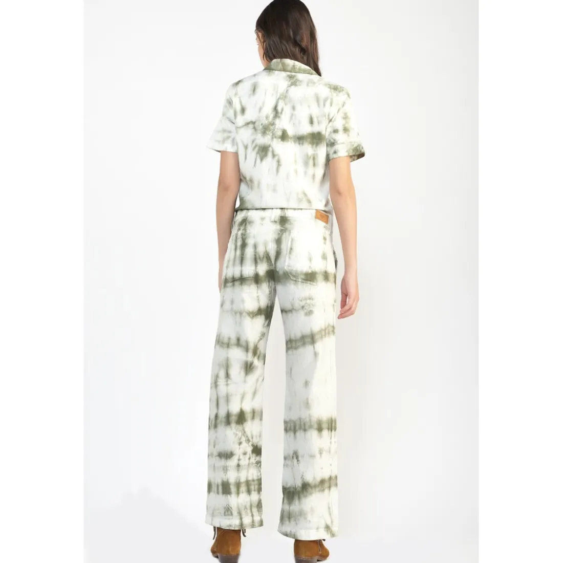 Combinaison droit en jeans WAGGA vert