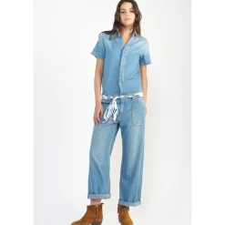 Combinaison droit en jeans WAGGA bleu