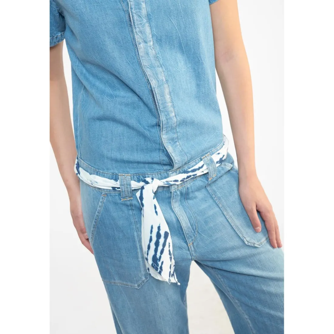 Combinaison droit en jeans WAGGA bleu