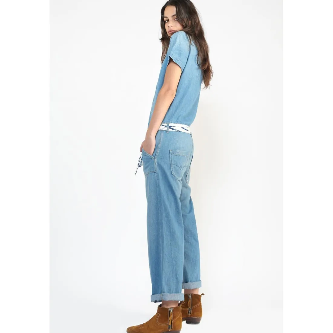 Combinaison droit en jeans WAGGA bleu