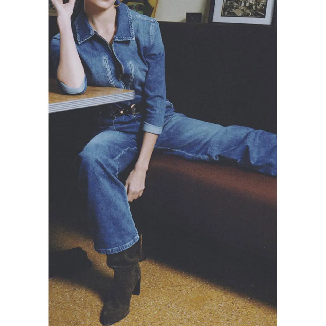 Combinaison droit en jeans EASY bleu