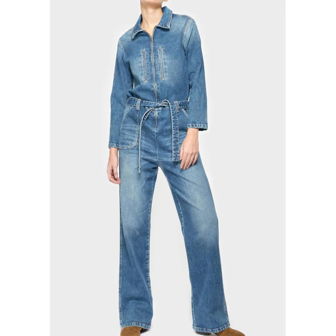 Combinaison droit en jeans EASY bleu
