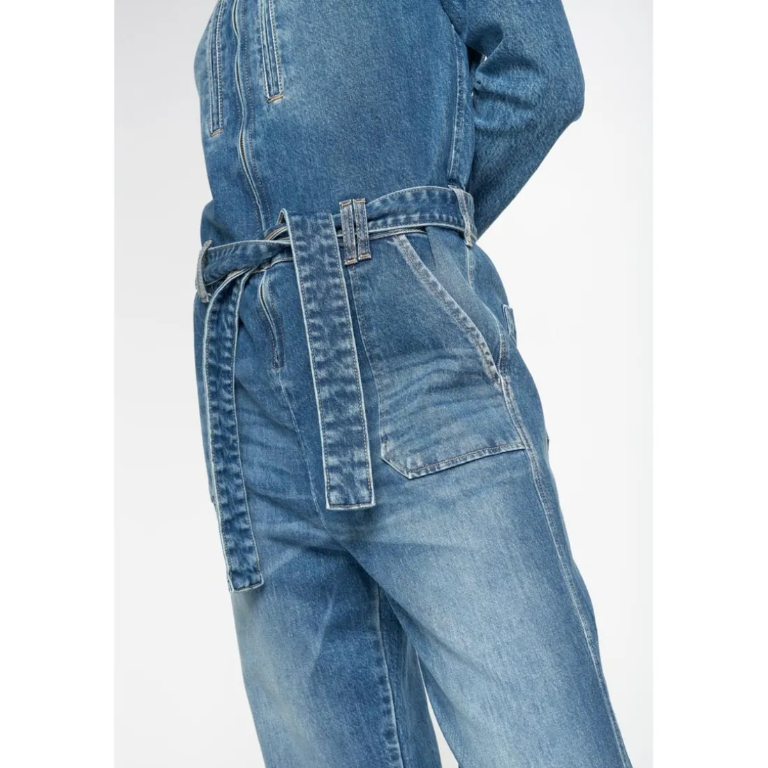Combinaison droit en jeans EASY bleu