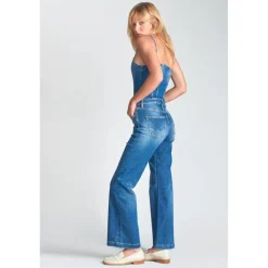 Combinaison droit en jeans VIENNE bleu