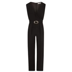 Combinaison jambe large détail boucle noir