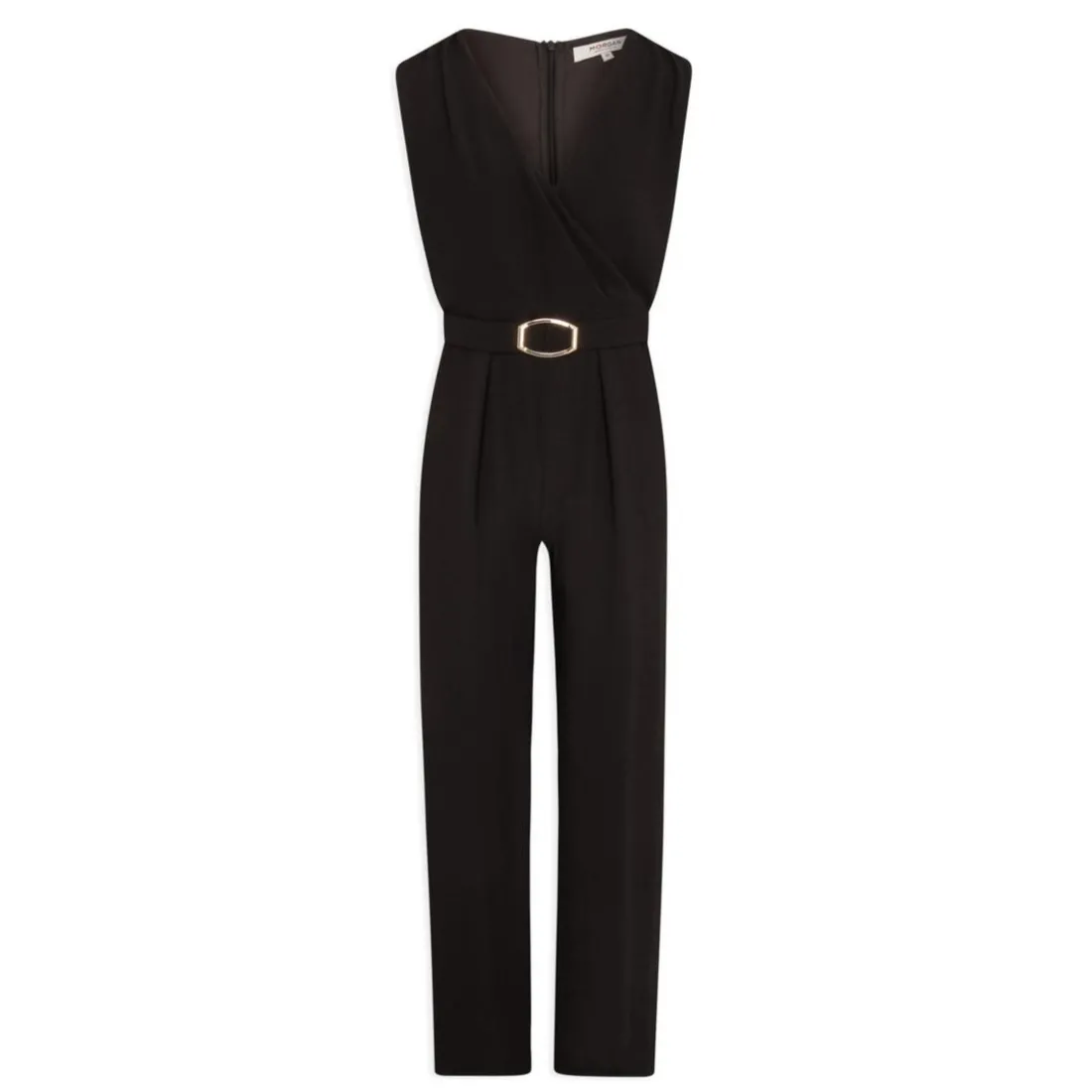 Combinaison jambe large détail boucle noir