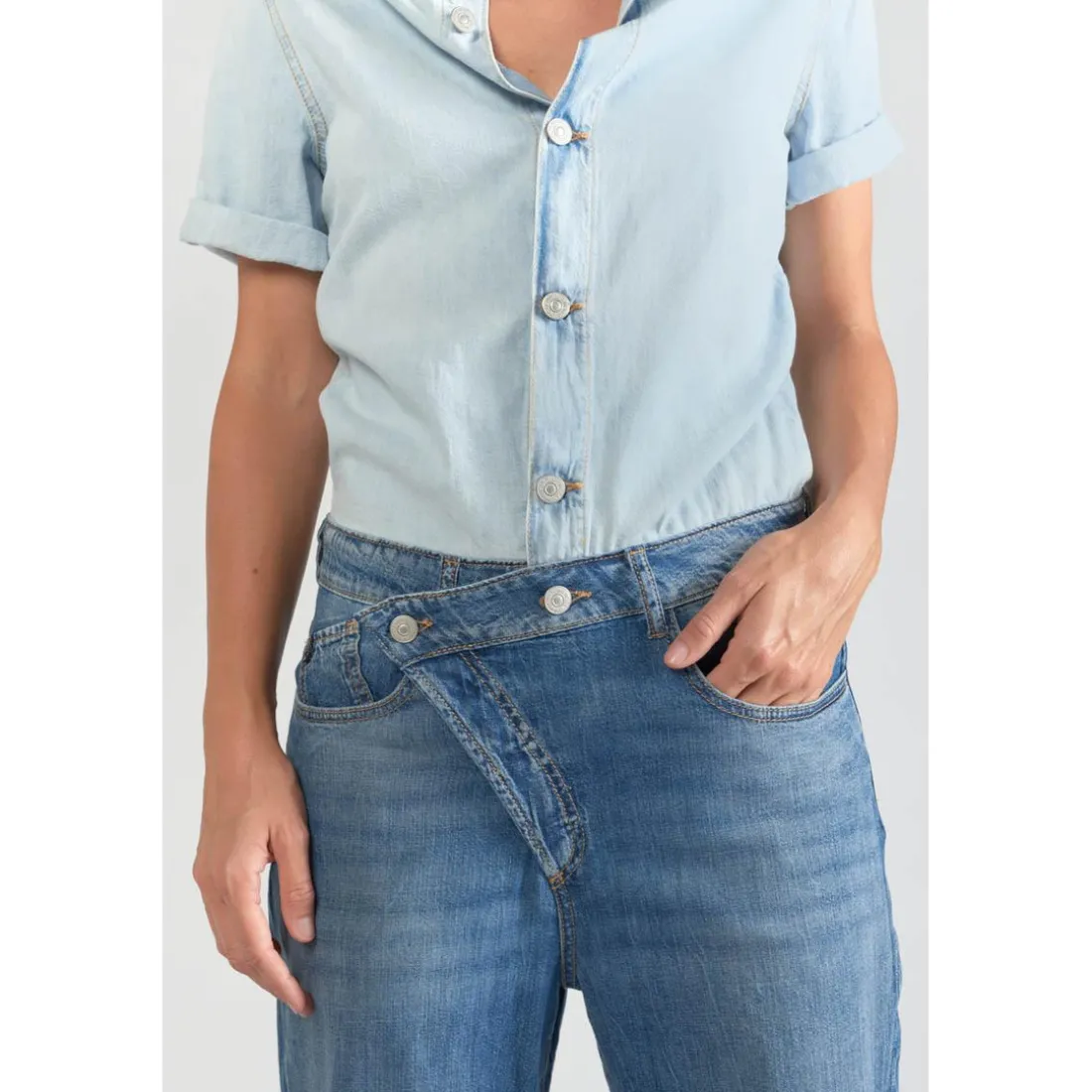 Combinaison loose, large en jeans COZETTE bleu