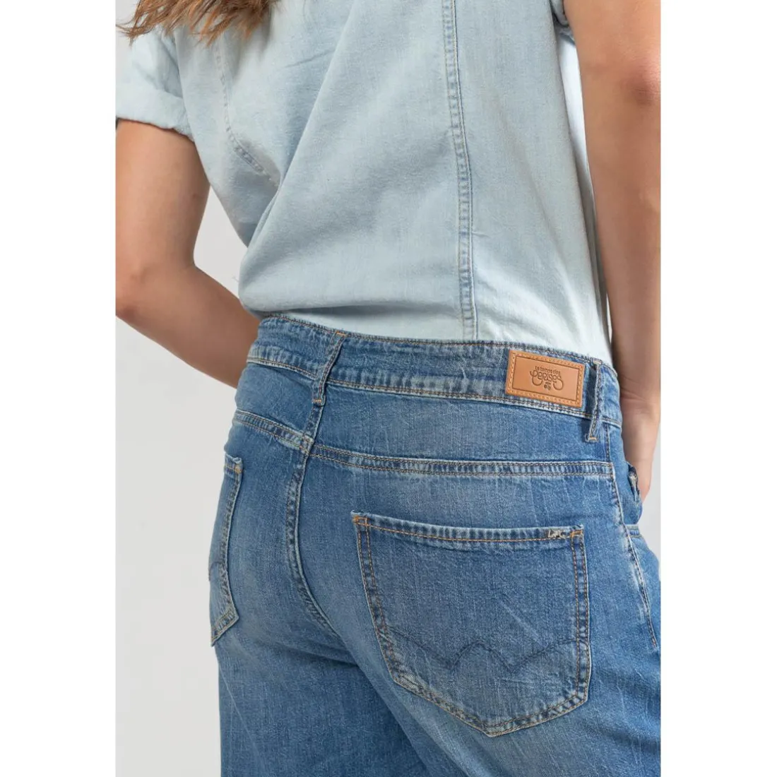 Combinaison loose, large en jeans COZETTE bleu