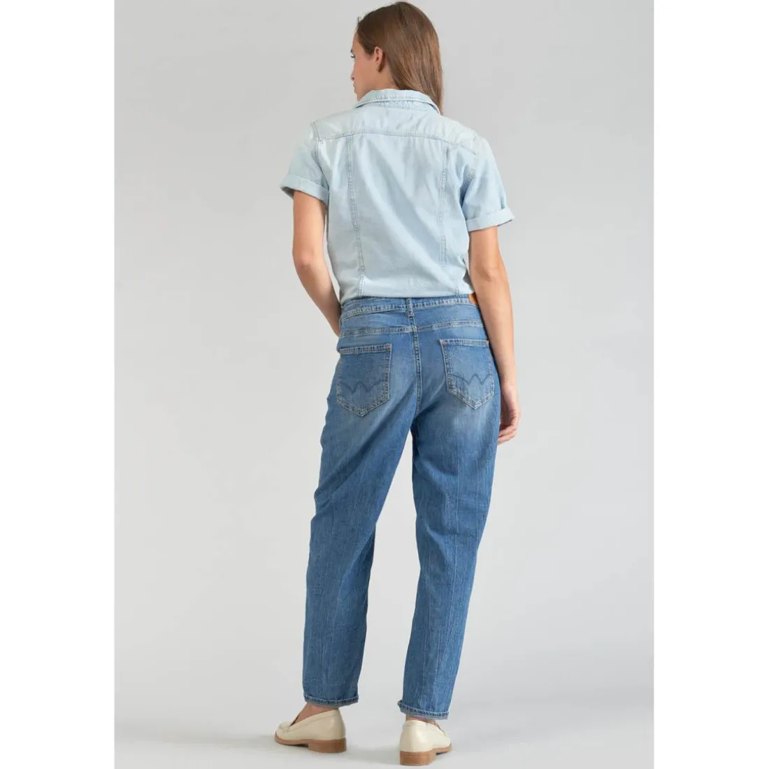 Combinaison loose, large en jeans COZETTE bleu