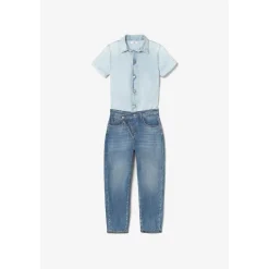 Combinaison loose, large en jeans COZETTE bleu