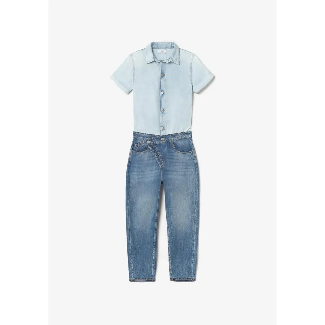 Combinaison loose, large en jeans COZETTE bleu
