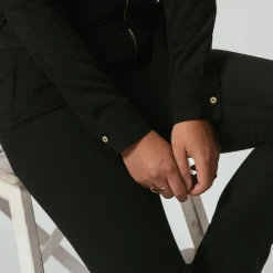 Combinaison pantalon Calvin en viscose noir