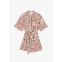 Combinaison short ZELY orange en viscose