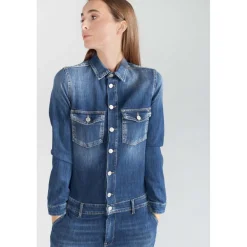 Combinaison skinny en jeans SENA bleu