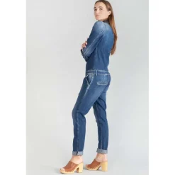 Combinaison skinny en jeans SENA bleu