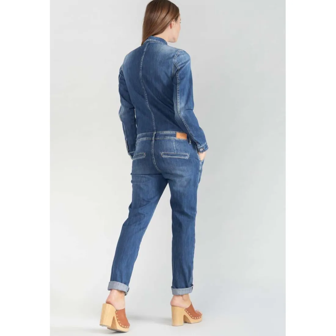 Combinaison skinny en jeans SENA bleu