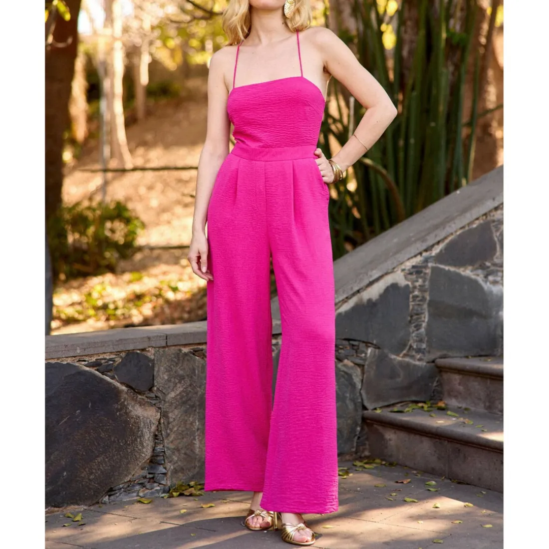 Combi-pantalon LISEL fuchsia