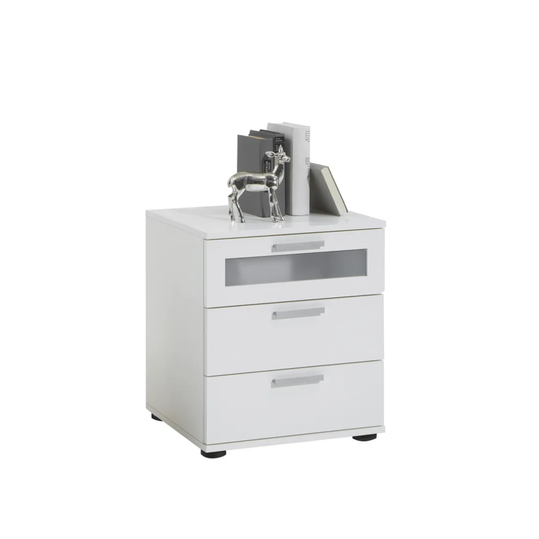 Commode à 3 Tiroirs Blanc SPARROW 2