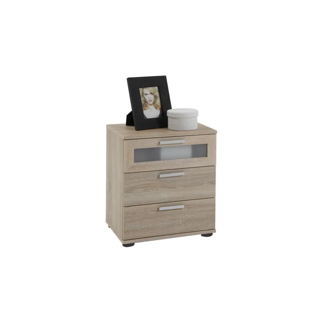 Commode à 3 Tiroirs Chêne SPARROW 2