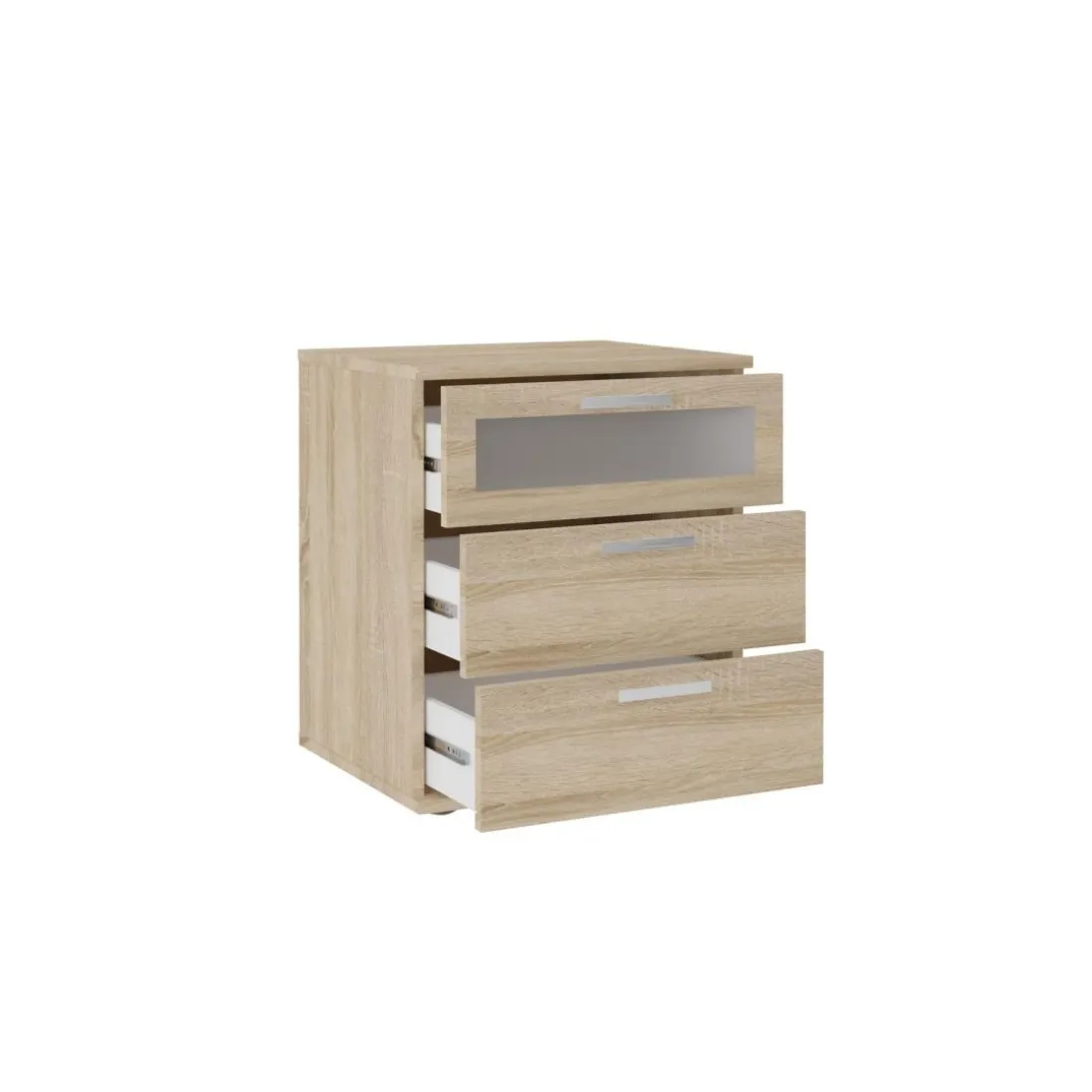 Commode à 3 Tiroirs Chêne SPARROW 2