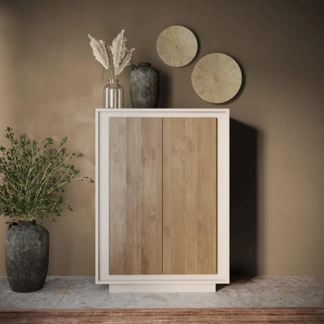 Commode 2 portes cashmere