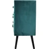 Commode 6 tiroirs Bardo Velours Vert